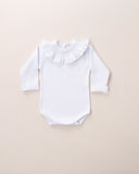 BODY CASINHA DE ABELHA BRANCO COM PUNHO
