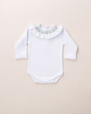 BODY CASINHA DE ABELHA ROSES VERDE COM PUNHO