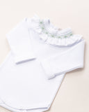 BODY CASINHA DE ABELHA ROSES VERDE COM PUNHO