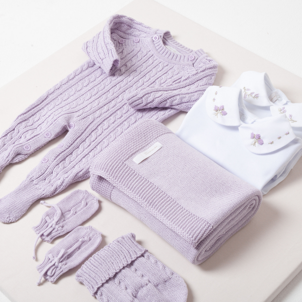 SAÍDA DE MATERNIDADE LILÁS - PETRUSHKO BABY – petrushko baby oficial